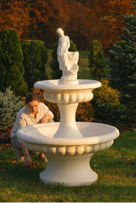 Dekorativen Zierbrunnen 163cm Skulptur Brunnen Dekor Gaart Fontaine Weier Nei