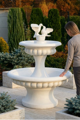 Dekorative Quellbrunnen Skulptur 138cm Brunnendeko Gaart Fontaine Weier Nei