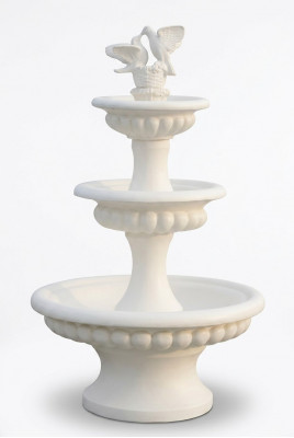 Dekorative Quellbrunn Skulptur Brunn Deko 186cm Gaart Fontan Weiher Nei
