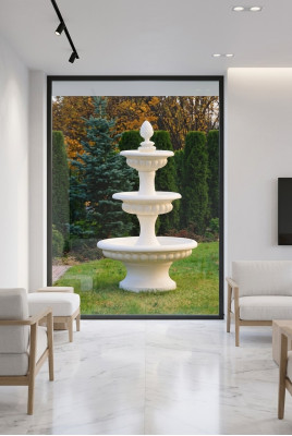 Dekorative Quellbrunnen Springbrunnen Skulptur Brunnen Deko Gaart Fontaine Weiher Nei 186cm