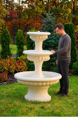 Dekorativen Zéierbrongipp Skulptur Sprangbuer Gaart Fonntän Weier Neit 171cm
