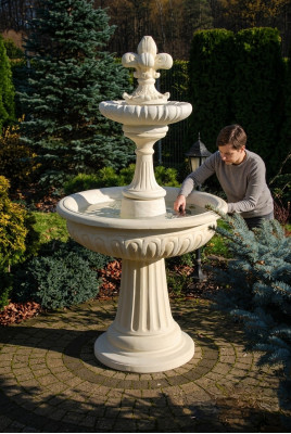 Sprangbuer Gaartweier Brunn 173cm Steenbronn Gaartbuer Fontaine Nei