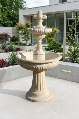Sprangbuer Gaartweier Brunn 173cm Steenbronn Gaartbuer Fontaine Nei