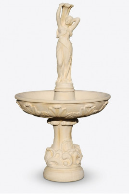 Dekorative Springbrunnen 180cm Skulptur Brunnen Deko Gaart Fontaine Weier Neien