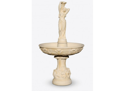 Dekorative Springbrunnen 180cm Skulptur Brunnen Deko Gaart Fontaine Weier Neien