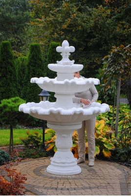 Dekorativen Zierbrunnen Skulptur Springbrunnen Gaart Dekoratioun Fontaine Weier 187cm Nei
