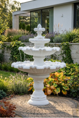 Dekorativen Zierbrunnen Skulptur Springbrunnen Gaart Dekoratioun Fontaine Weier 187cm Nei