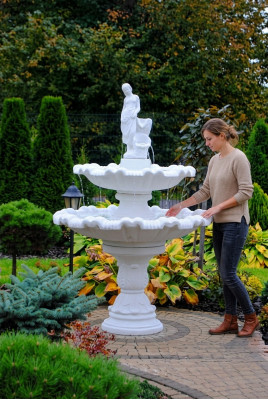 Dekorative Schleise Figur Schleise Dekoratioun Gaart Fontaine Weier 197cm