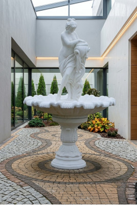 Dekorative Sprangbuer Skulptur Buer Dekor Gaart Fontaine Weier Neit 229cm