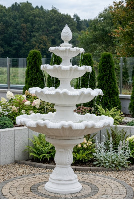 Springbrunn Gaart Weier Well 218cm Steenbrunn Gaartbrunnen Fontaine Nei