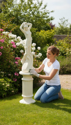 Sailen Sailen fir Figur Skulptur Figuren Statü Terrasse Design Gaart Dekoratioun