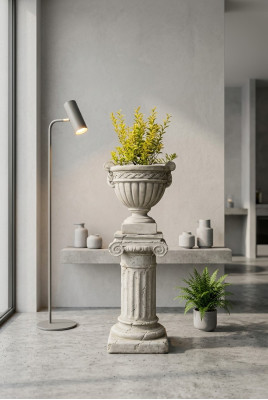 Kolonn Kolonnen fir Figur Dekoratioun Skulptur Figuren Statu Terrass DesignGaart