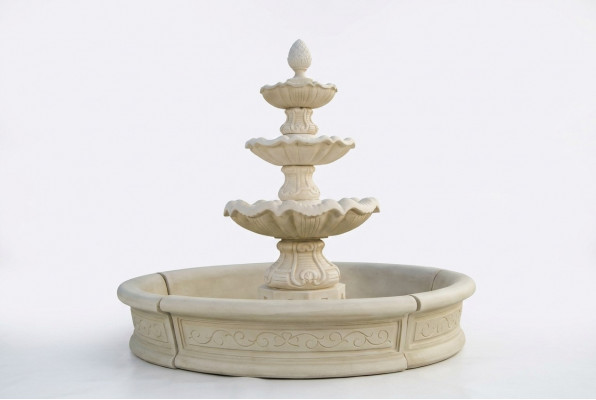 Dekorative Brunnen Skulptur Springbrunnen Gaart Dekoratioun Fontaine Weiher Neij 195cm