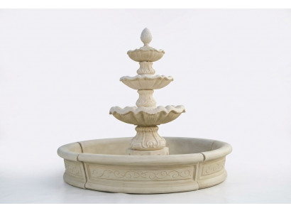 Dekorative Brunnen Skulptur Springbrunnen Gaart Dekoratioun Fontaine Weiher Neij 195cm