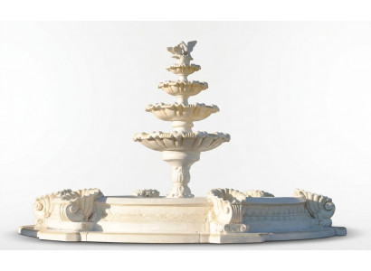 Becken Zierbréif Springbréif Skulptur Bréif Gaart Fontaine Weier Stad