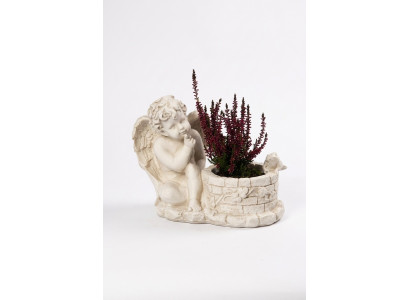 Këscht Blummen Eemer Planz Gefäss Graf Schmuck Gaart Dekoratioun Statu Stee