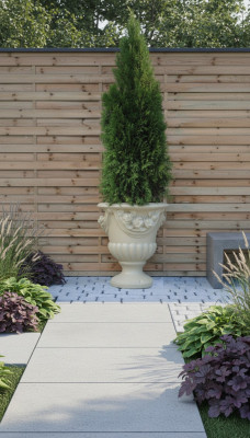 Design-Blummendëppe, Top-Planz-Kübelen, Gefäß-Töpper, Figur, Këscht, Skulptur PETRA Nei