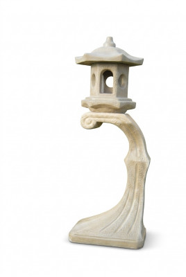Luucht Bausseleucht Gaart Terrassesteng Skulptur Figur Luucht Beliichtung Nei