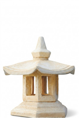 Baussebeliichtungslaterne Luucht Terrassesteen Skulptur Luucht Beliichtung Gaart