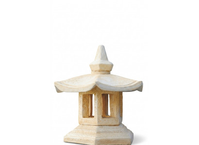 Baussebeliichtungslaterne Luucht Terrassesteen Skulptur Luucht Beliichtung Gaart