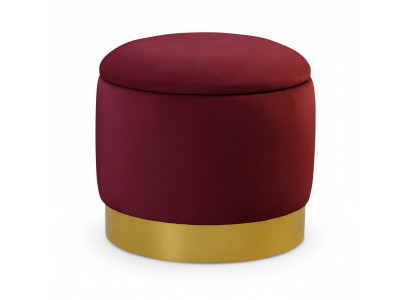 Pouf Fousshocker Ronn Sëtz Hocker Polsterhocker Sëtzhocker Ronn Truhen Sëtz Nei