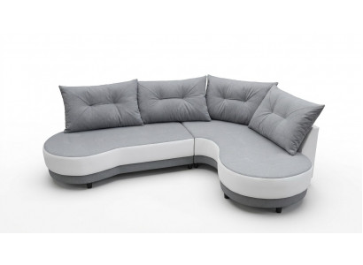 Polstersofa Loungesofa Canapé Sëtzgrupp Wunnzëmmer mat Këssen Sofa L-Form