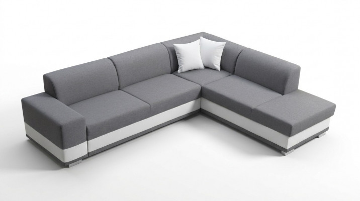 Polstersofa Loungesofa Sëtzgrupp Couch Stuff mat Këssen L-Form Sofa
