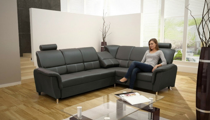 Wunnlandschaft Eckzofa Bettkasten Schlofsofa Polstersofa Canapé Eckzofaen