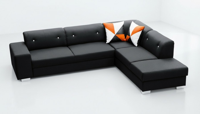 Wunnlandschaft Eckcouch Sofa Bettkëscht Polstersofa Canapé Sofa L-Form