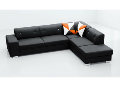 Wunnlandschaft Eckcouch Sofa Bettkëscht Polstersofa Canapé Sofa L-Form
