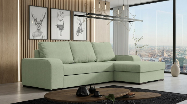 Schlofcanapé Ecksofa Couch Bettfunktioun Polster Eck Garnitur Nei Schloffunktioun