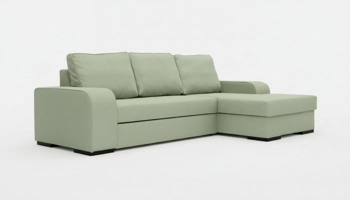Schlofcanapé Ecksofa Couch Bettfunktioun Polster Eck Garnitur Nei Schloffunktioun