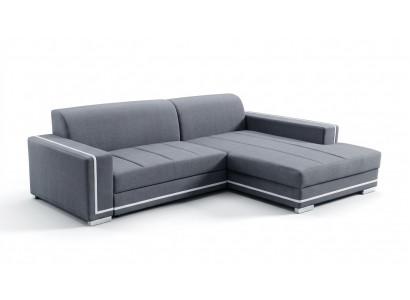 Ecksofa mat Schlooffunktioun Bettnfunktion Këscht Sofa Canapé Wohnlandschaft Bett