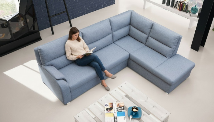 Schlofzofaen Eckzofa Sofa Polster Eck Zofaen Couchen Wunnlandschaft L-Form-Couch