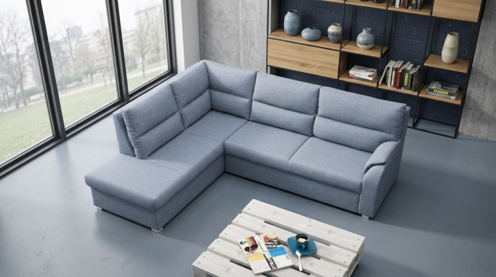Schlofzofaen Eckzofa Sofa Polster Eck Zofaen Couchen Wunnlandschaft L-Form-Couch