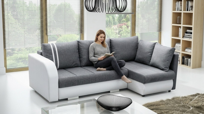 Design Eckcanapé Couch Wunnlandschaft Schlofcouch Funktiouncanapé Eck Polster