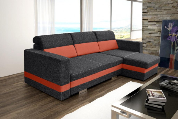 Schlofzofa Eckzofa Couch Polster Eck Bettfunktioun Nei Schlaffunktioun Garnitur
