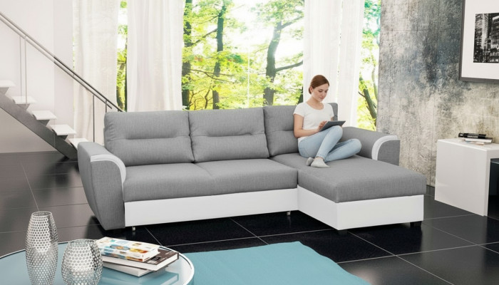 Schloofcouch Ecksofa Polster Eck Bettfunktioun Nei Schlooffunktioun Garnitur