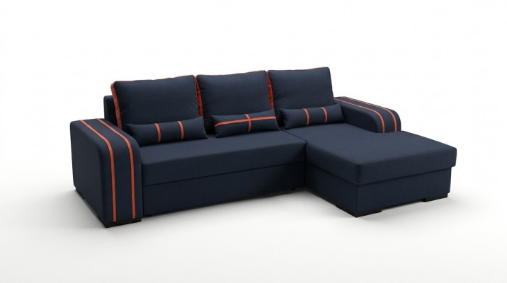 Schlofcanapé Eckcanapé Canapéë Couch mat Schlaffunktion a Polsterung - Moderne Garnitur mat Schlofméiglechkeet