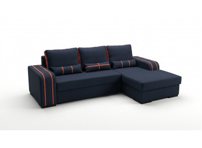 Schlofcanapé Eckcanapé Canapéë Couch mat Schlaffunktion a Polsterung - Moderne Garnitur mat Schlofméiglechkeet