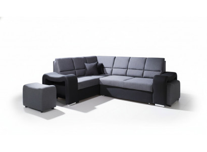 Canapé Schlofschlofcouch Designer Canapé Bettfunktioun Bettkëscht Eckcanapé Canapéen Canapé Stoff