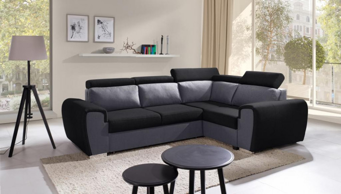 Sofa Schlofschof Designer Sofa mat Schlofffunktioun - Bettkasten Ecksofa Couche Sofaen