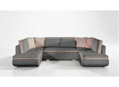 XXL Wunnlandschaft Ecksofa Sofa Couch Polster Garnitur Eck Designer Nei Stoff