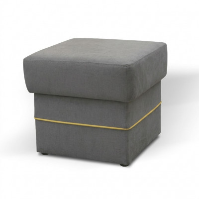 Foussheel ronnen Hocker Polsterhocker Sëtzocker Ottoman Hocker Textil Sëtz