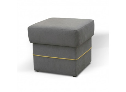 Foussheel ronnen Hocker Polsterhocker Sëtzocker Ottoman Hocker Textil Sëtz