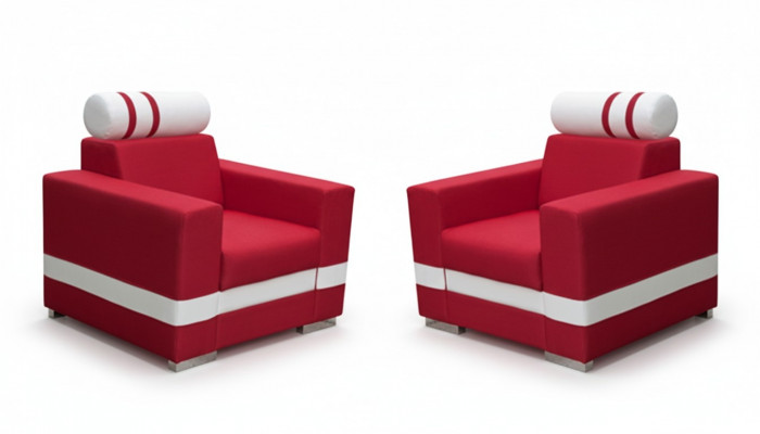 Iesszëmmer Stull 1 Setzer Fauteuil Holz Luxus Klass Miwwelen Design Canapé