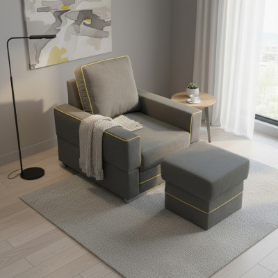 Sofa 1 Plaz Couch Designer Textilstoff Sofas Polster Nei Modern Sëtzfauteuil