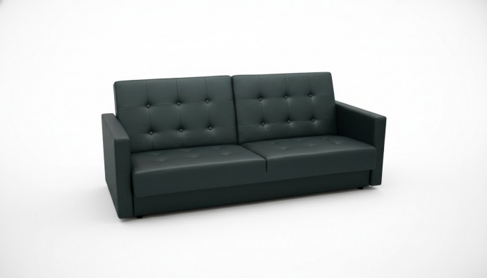 Schlofzofa Polster Garnitur Bettfunktioun 3 Sëtz Nei Stoff Sofa Couch Textil