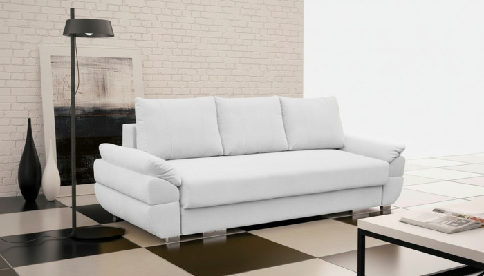 Designer 3 Sëtzer Canapé Sofa Polster Sofas Couchen 3er Textil Schlofssofa Bett