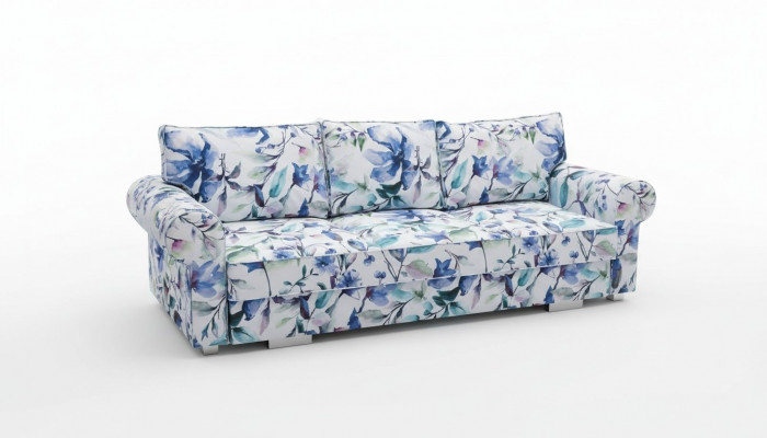 Couch Schlofssofa Sofa Blummen Wunnlandschaft Bettkëscht Couchen Sofa